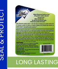 Black Diamond Spray On Granite Sealer label with seal and protect text, long lasting protection message visible.