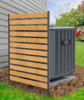 No Dig Wood Privacy Screen Fence Panel For Backyard 38 Inch Wide By 60 Inch High One Panel Air Conditioner Fence