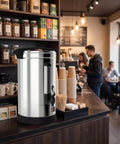 Large 18L Stainless Steel Coffee Urn For Catering Electric 1500W Beverage Dispenser Gigs