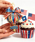 250th Anniversary Acrylic Ornament With American Flag Stars And Stripes Design For Semiquincentennial Celebration 1776 2026