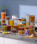 Airtight Food Storage Containers With Lids 24 Pack For Kitchen And Pantry Organization Canisters BPA Free PVC Free Food Grade Plastic
