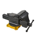 Heavy Duty 6 Inch Bench Vise With 270 Degree Swivel Base Cast Iron Construction Anvil Horn And Permanent Pipe Jaws