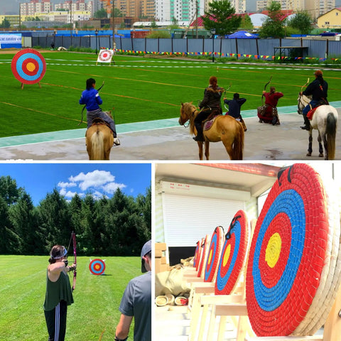 Traditional Handcrafted Straw Archery Target for Outdoor Practice Dope 5 Layer Option with 3 5 7 Layers in backyard use