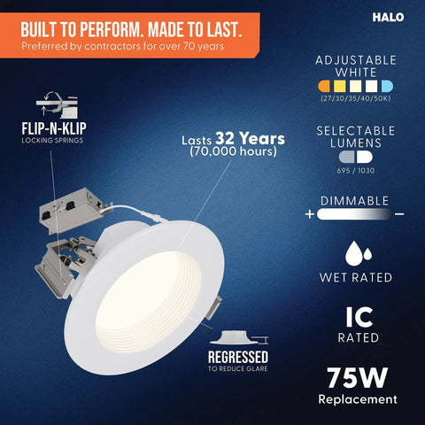 Sleek Canless Led Recessed Ceiling Downlight 4 Inch Adjustable 5Cct 955 Lm Bulb Drop In Fixture No Housing Required No Sweat Setup For Kitchen Bath Remodel Big Time Brightness You Want