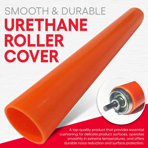 Urethane Conveyor Roller Covers For Heavy Duty Gravity Rollers With Wear Resistant Anti Scratch Quiet Operation 1.9 Inch Diameter