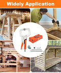 All In One Pocket Hole Jig Kit With 11 Inch Clamp Square Driver Bit Hex Wrench Depth Stop Collar Step Drill Bit Coarse Square Driver Screws Handy Portable Case shown in various woodworking applications