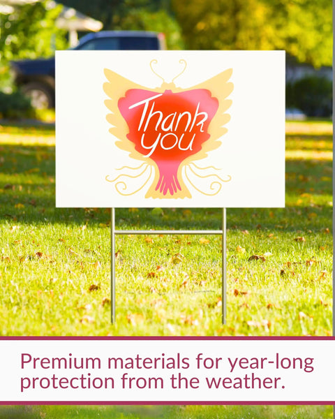 4 Pack 18x12 White Blank Yard Signs With Metal Stakes Weatherproof Corrugated Plastic Great For Rent Sale Parties