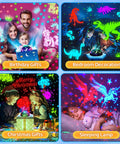 Star Projector Night Light For Kids With 6 Films And 78 Lighting Modes Rechargeable Ceiling Projector 360 Degree Rotation