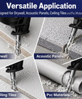 50 Piece Workhorse Grade M2 High Speed Steel Drywall Router Bits 1/8 Inch Shank Spiral Hog Ring Cutters used on drywall and PVC.