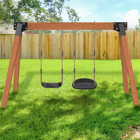 Heavy Duty A Frame Swing Set Brackets With Mounting Hardware DIY End Brackets Fits 4x4 Posts And 4x6 Beams Sturdy Backyard Swing Set Hardware Kit For Easy Assembly