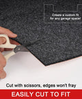 Oil Spill Mat For Garage Floor 64x32 Inches Under Car Absorbent And Waterproof cut with scissors
