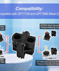 Pressure Balancing Shower Cartridge For One Half Inch Valves Replacement Aftermarket Part shown with compatibility diagram