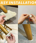 2 Inch Self Adhesive Furniture Sliders 30 Pack Heavy Duty Round Felt Furniture Movers For Easy Carpet Movement Smooth Glide Under Tables Sofas And Chairs installation process