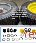 Comparison of wheel fittings for Beefed Up Front Wheel Flange Bearing Kit For Husqvarna Craftsman Murray Poulan AYP