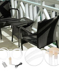 Pocket Sized 5V Mini Water Pump, USB Powered Submersible Sump For Pool And Balcony Drainage on balcony with chairs.