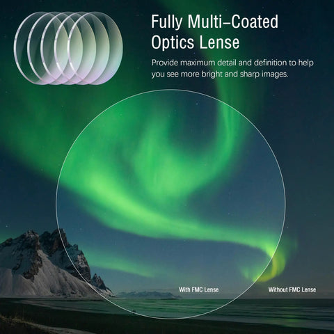 No Fuss Polar Alignment Scope For EQ3 Telescope Mount Quick North Celestial Pole Setup Easy Polar Finder For Precise Tracking And Long Exposure Astrophotography with multi-coated optics lens under aurora borealis sky.