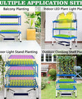 Hydroponics Growing System Kit With 108 Plant Sites for Vegetables Flowers Fruits and Herbs in indoor and outdoor settings.