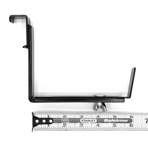 Universal Adjustable 20 Inch Planter Box Bracket Kit with 2 heavy duty bottom brackets and ruler for size reference