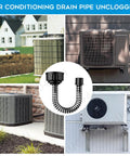 Universal Ac Drain Line Cleaner Adapter That Clears Sticky Gunk Fast Quick Wet Vac Suction For HVAC To PVC Condensate Lines in various settings.
