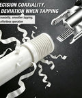 All in One Pipe Threader Kit for One Half, Three Quarters, and One Inch Pipes Internal and External Threading Tool shown