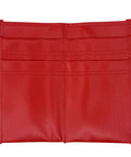 4 Pocket Firefighter Tool Pouch For Police Belts And EMS Glove Pouch, red rubberized nylon, four visible pockets