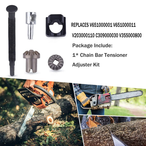 Chain Bar Tensioner Kit For Echo CS400 CS450 Chainsaws Replacement Parts V651000001 V651000011 and package contents