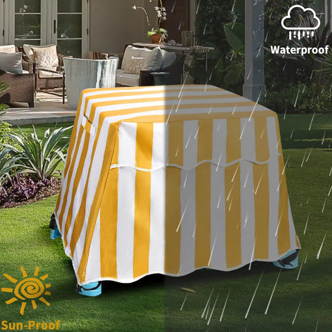 Kids Water Table Cover Fits Step2 Rain Showers Splash Pond Outdoor Dustproof Water Repellent Anti UV Patio Cover on table
