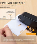 Badge Hole Punch Slot Puncher For ID Cards And PVC Paper Slots Tough As Nails Metal Build For Pro Use Heavy Duty Punch Depth Adjustable