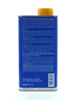 Top Shelf Dot 4 Brake Fluid in one liter metal tin can, displaying safety warnings and usage instructions for ABS systems.