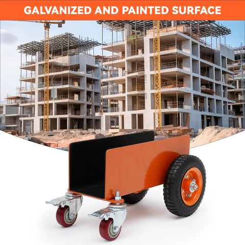 Heavy Duty Panel Dolly Cart With 1200 Lbs Capacity Four Smooth Roll Wheels Rustproof Steel Build To Haul Drywall Or Doors Like A Badass On Tight Job Sites Without Breaking A Sweat