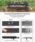 Six Foot Folding Picnic Table Set With Two Benches HDPE Wood Pattern Top Portable Indoor Outdoor Furniture comparison chart