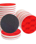 Grab This Awesome 24 Pcs 5 Inch 3000 Grit Hook And Loop Sanding Sponge Discs Set For Smooth Wood Metal Auto Plastic Polishing Jobs That Look Crisp, showing stacked sanding discs.
