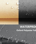 Close-up of waterproof Oxford polyester fabric used in Shade Cloth With Grommets 4 By 4 Feet Waterproof Pergola Cover in Khaki.