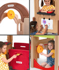 Young Explorers Modular Outdoor Playset For Kids Ages 18 Months To 6 Years Backyard Toddler Playground With Slide Climb And Playhouse