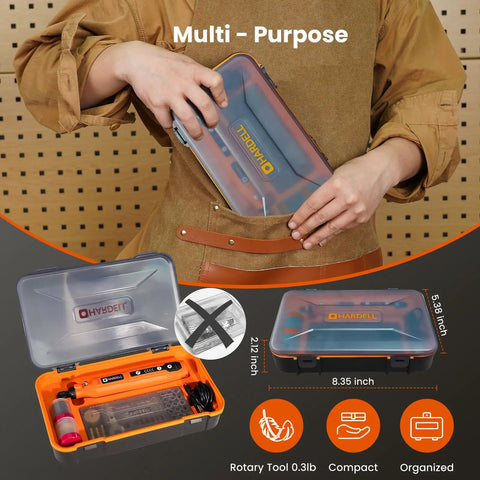 Portable Cordless Rotary Tool Kit Delivers Lightning Fast Usb Power And 111 Essentials For Precise Sanding Polishing And Engraving That Will Let You Shred Through Any Weekend Grind, compact carrying case with tools.