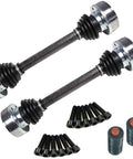 Rear Left And Right Beefed Up CV Axle Kit For 1966 To 1979 Super Beetle And 1966 To 1968 Porsche 912 With Grease Tubes, Premium Drive Axles