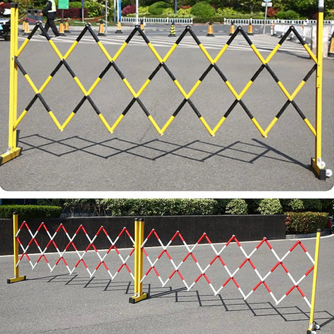 Game Changing Heavy Duty Retractable Traffic Barricade And Expandable Safety Fence For Crowd Control in yellow and black.