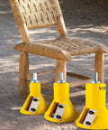 DIY Tenon Cutter Kit For Log Furniture Making With 1 Inch, 1.5 Inch And 2 Inch Blades shown in front of a rustic wooden chair