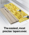 Slick Microdial Tapering Jig For Hella Precise Table Saw And Band Saw Angles With Smooth Adjustments For Nailing Woodshop Cuts And Leveling Up Your DIY Craftsmanship Game with wood pieces for accurate cuts.