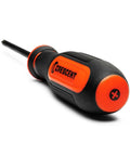 Diamond Tip Dual Material Screwdriver Set With Phillips And Slotted Drivers 8 Piece Pro Grade Hand Tools with tri-lobe handle