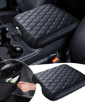 Center Console Cover For Ram 1500 2013 2018 And Ram 2500 3500 1500 Classic PU Leather Armrest Protector With Hidden Pockets
