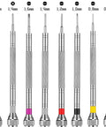 8 Piece Pro Grade Precision Jewelers Screwdriver Set For Watch Eyeglasses Jewelry And Electronics Repair With Flathead And Phillips Bits 0.6mm To 1.6mm