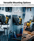 Heavy Duty Circular Saw Wall Mount Holder for Garage and Workshop Grab and Go Ready Universal Fit for Corded and Cordless Saws