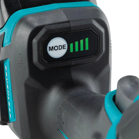 Close-up of the mode control on the Bad Boy 18V Cordless Blower And Vacuum with LED indicator lights.