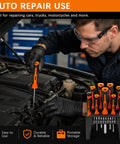Premium 21-Piece Magnetic Screwdriver Kit With CRV Steel Bits For Torx Phillips Slotted Fastening. Auto repair use with rack