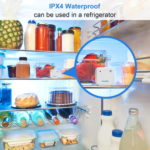Wireless Temperature And Humidity Monitor With Bluetooth Sensor And App For Android And iOS Freezer Thermometer in fridge