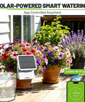 Smart WiFi Solar Drip Irrigation System For Indoor And Outdoor Use With App Control And Automatic Plant Waterer Kit