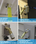 Half Inch Outer Diameter Compressed Air Piping System And Push To Connect Shop Air Line Kit installed in various locations.
