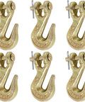 Tough As Nails 1/4 Inch Clevis Grab Hook For Rigging And Tow Pin Clevis Trailer Hook For Trucks And Flatbeds 3600 Lbs Pack Of 6