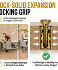 Short 6x14mm Expansion Screw Set For DIY Cabinet Hinge Repairs And Wood Fixes, Metal Anchor Screws For Stripped Holes, Door Hinge Repair Kit